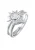 ELLI Ring ‘Sonne und Mond’  zilver / transparant