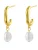 Hey Happiness Oorbellen ‘Chunky Pearl’  goud