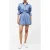 French Connection Alexis Cotton Stripe Pltd Mini Navy/white
