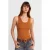 Geribde Mouwloze Cami Top