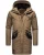 STONE HARBOUR Winterparka ‘Ragaan’  lichtbruin / zwart