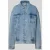 Karo Kauer jeansjack met labelpatch op de achterkant