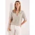 Street One Dames Jersey poloshirt met korte mouwen in Beige