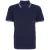 Asquith & Fox Heren Klassiek Fit getipt Poloshirt (Marine / Korenbloem)
