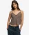 Geprinte Cami Top Brown