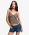 Geprinte Cami Top Brown