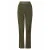 Zoso travelstof flared broek met panterprint – olijfgroen