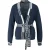 River Woods Cardigan With Fancy Belt Blue