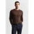 GANT Classic Cable Knit Sweater Brown Melange