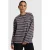 Alix the Label gestreept T-shirt – antraciet
