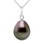 Gelede hanger Tahitian Pearl 9-10 mm Pear White Gold