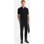 No Excess Pullover Short Sleeve Polo Zip Solid Jacquard Black