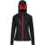 Regatta Dames/dames Venturer 3-lagige Membraan Soft Shell Jacket (Zwart/Rood)