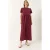 Maxi Crew Neck Loose Knit Jurk