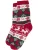 normani Sokken  grijs / rood / wit