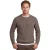 Barbour beige trui ronde hals lamswol