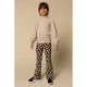LOOXS little flared gebloemde flared broek zwart