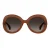 Moschino Zonnebril met rond montuur voor dames/dames (Rood)