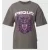 PEQUS T-shirt met label- en motiefprint, model ‘Medusa’