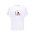 ONLY & SONS relaxed T-shirt met backprint wit