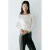 Mango gebreide top – wit