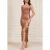 GUESS Marciano By  Gold Muse Bandage Gown Copper Mini Dress M