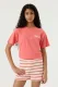 Garcia t-shirt donkerroze