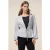 Oltre Unlined Jacket In Coated Fabric Grey
