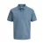 JACK & JONES ESSENTIALS regular polo met textuur blauw