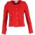 Iro Agnette distressed jas in rode tweed
