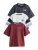 Next Shirt  pastelblauw / bordeaux / zwart / wit