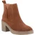 Hush Puppies Felicia Suède Dames Tan Geklede Chelsea Laarsjes