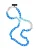Cheeky Chain Munich Smartphonehoesje ‘Funky’  blauw / lichtblauw / zilver