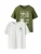 NAME IT Shirt ‘NKMJOEL’  lichtblauw / olijfgroen / wit