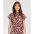 LOVE2WAIT zwangerschaps blousetop met panterprint bruin