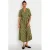 Cache Cache gebloemde midi jurk – groen