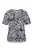 Ulla Popken Shirt  marine / wit