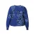 Zhenzi gebloemde top Plus Size – blauw