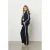 &Co Woman straight regular waist broek donkerblauw
