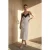 Dames Polkadot Chiffon Maxi Jurk