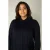 Base Level Curvy doorknoopjurk Aylem met ceintuur donkerblauw