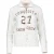 Lange Mouw Ecru Vest met Print- en Borduurdetails
