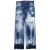 Dsquared2 Roadie Jean Blauwe Versleten Denim Broek