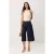 TRENDYOLMİLLA Dames Blauw Effen Culotte Hoge taille Jeans