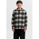 JACK & JONES JUNIOR geruit overshirt – antraciet