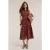 Motivi Ethnic Print Shirt Dress Brown