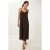 Losse Midi-jurk met U-hals