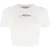 Malelions Women Cropped Studio Top | White