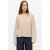 OBJECT gebreide trui met wol – beige