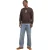 Jack And Jones Heren Geborduurd Madeliefje Sweatshirt (Chocoladebruin)